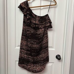 Black One-Shoulder Ruffle Dress | APT. 9 S
